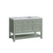 James Martin Vanities Breckenridge 48in Single Vanity, Smokey Celadon w/ 3 CM Carrara Marble Top 330-V48-SC-3CAR - alternate 7